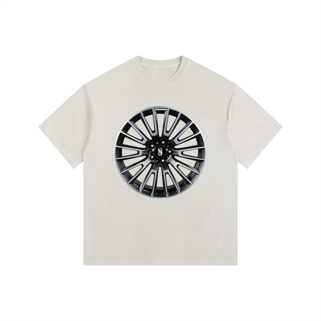 SS Wheel Tee - White