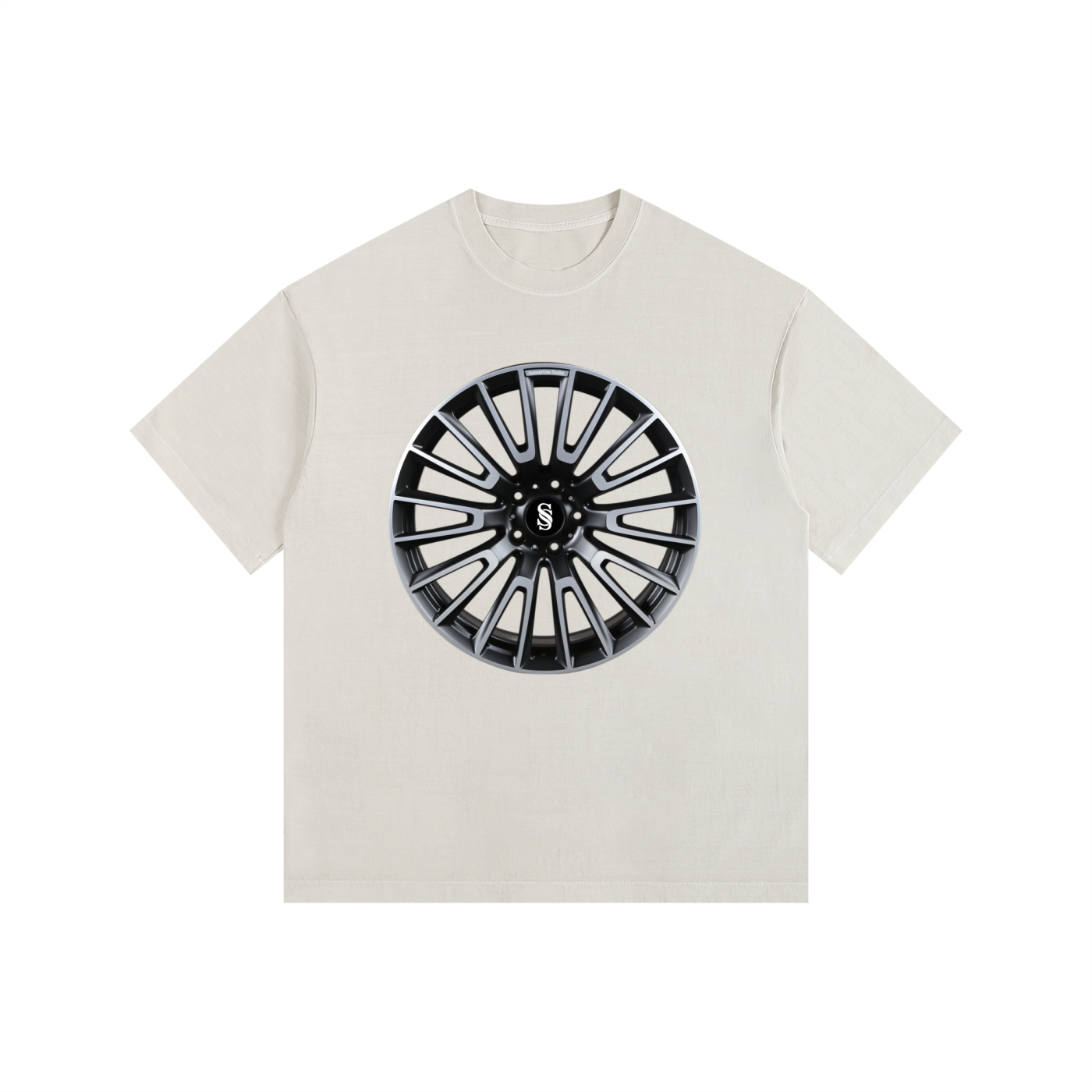 SS Wheel Tee - White