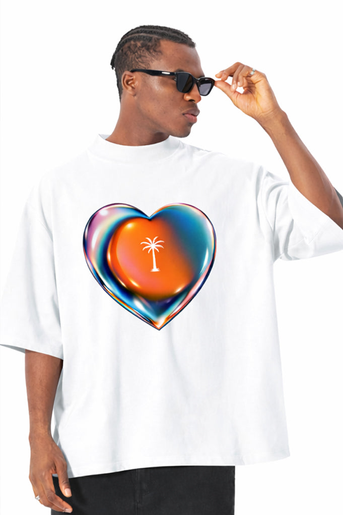 Palm Love - Oversized Boxy Tee