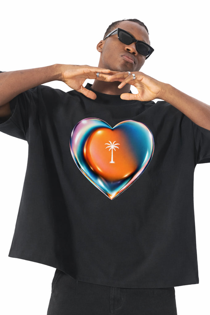 Palm Love - Oversized Boxy Tee