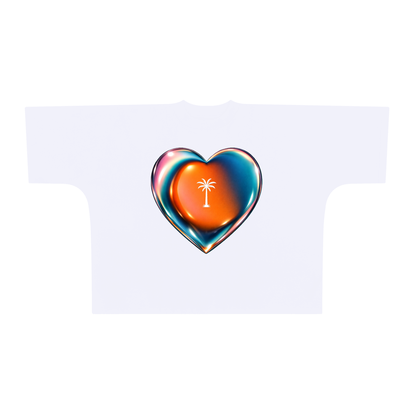 Palm Love - Oversized Boxy Tee